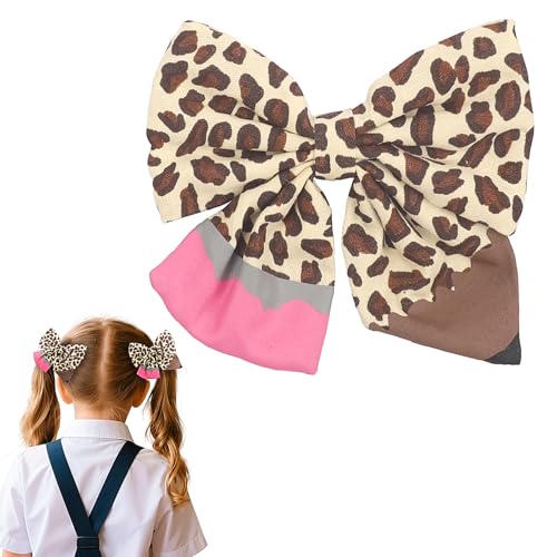 Doneace Back to School Pencil Hair Bows Clips for Girls Toddlers