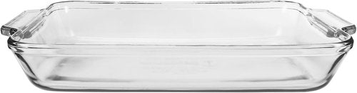 Anchor Hocking Glass Baking Dishes - 2 Piece Set with 2 Qt & 3 Qt Casserole Dishes for Oven Use