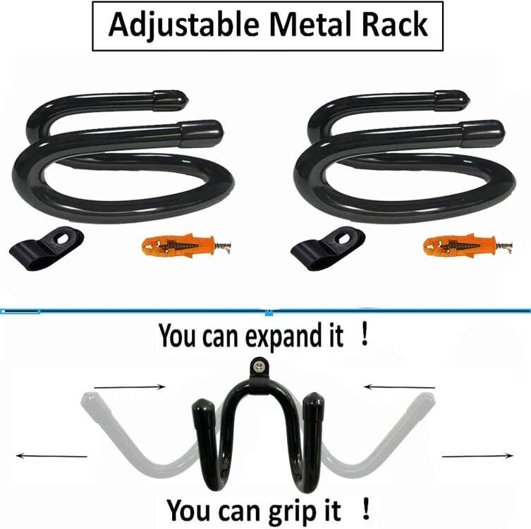 AUXPhome Bendable Hard Hat Rack and Helmet Wall Mount - 2-Pack