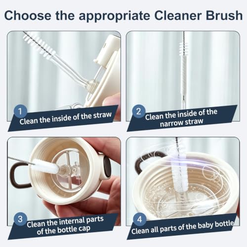 12-Piece Straw Cleaner Brush Set for Stanley Mug & Bottles