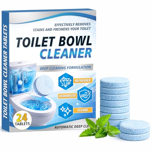 Auensten Toilet Bowl Cleaner Tablets - 24 Pack Deep Cleaning Descaler