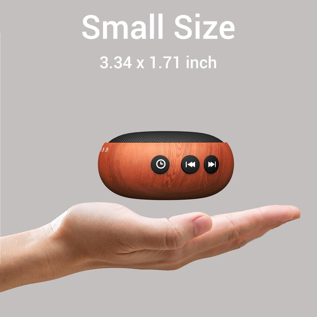 Sound Machine Small White Noise Machine with 30 Soothing Sounds Sleep Machine for Baby Kids Adults Natural Sounds Rain Fan Brown Pink Nosie Machine with 36 Volume Levels for Office Home Travel(Wooden)