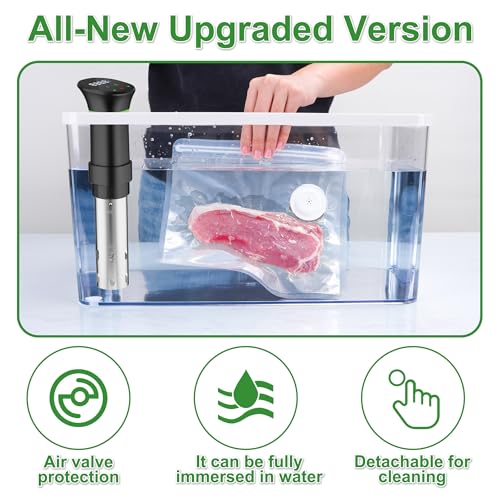 FIRAWER Reusable Vacuum Sealer Bags - 8.5x8.5in, 12 Pcs, BPA-Free