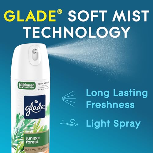 Glade Juniper Forest Air Freshener Spray, 7.3 Oz - 6 Pack