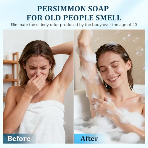 PALFICAB Persimmon Soap Bar for Body Odor Control and Cleansing