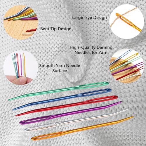 Twisepicks 21-Piece Yarn Needle Set with Storage Box
