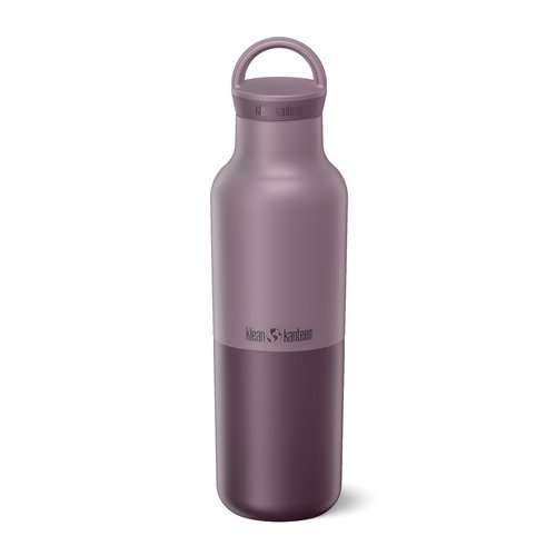 Klean Kanteen Rise Classic Insulated Water Bottle - Keep Drinks Cold for 65 Hours - Stainless Steel - Insulated Water Bottle - Leak & Sweat-Proof - Arch Loop Cap - 20 oz - Dusty Orchid