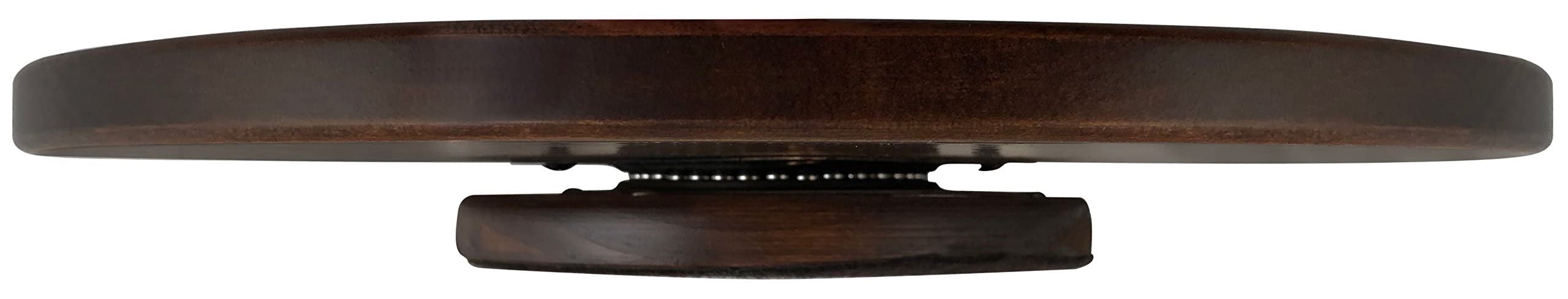 Rustic Red Door Co. Wooden Lazy Susan Turntable - Spinning, Solid Wood Lazy Susan Organizer - Turntable for Table Top/Counter Top - 360 Rotating Swivel (12", Brown Maple Wood, Asbury Stain)