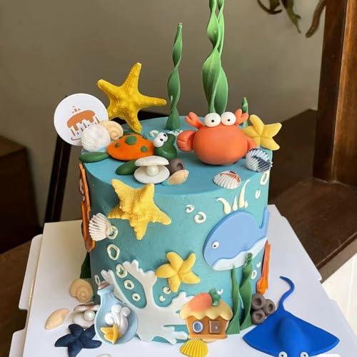 Sea Life Silicone Fondant Molds Set for Cake Decorating - 2pcs
