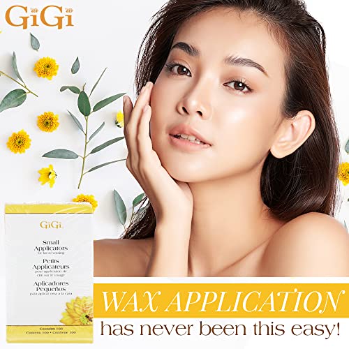 GiGi Small Wooden Wax Applicator Sticks for Facial and Eyebrow Waxing