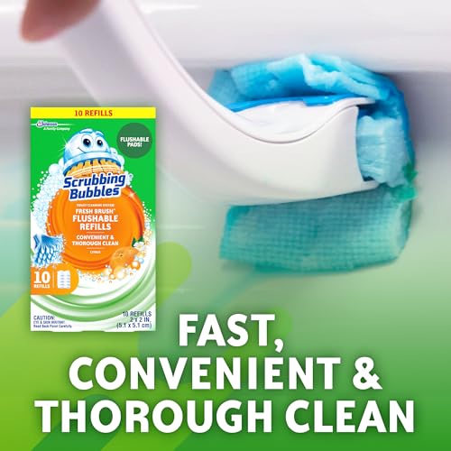 Scrubbing Bubbles Flushable Toilet Bowl Cleaner Refills - 10 Count Citrus Scent