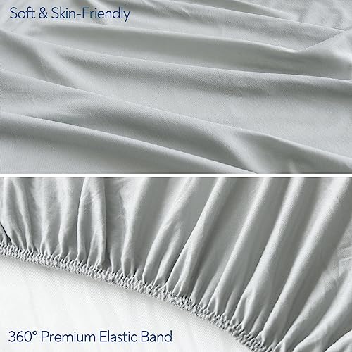 Soft Stretchy Crib Sheets for Boys & Girls - 2 Pack, 52"x28"