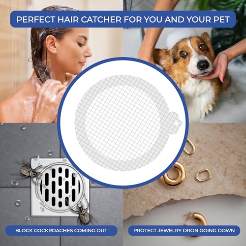 35 Pack Disposable Hair Catcher Stickers for Shower Drains