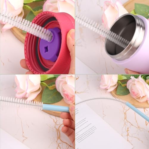 5-Piece Extra Long Pipe Cleaning Brush Set - 15-Inch Nylon Straw Cleaner