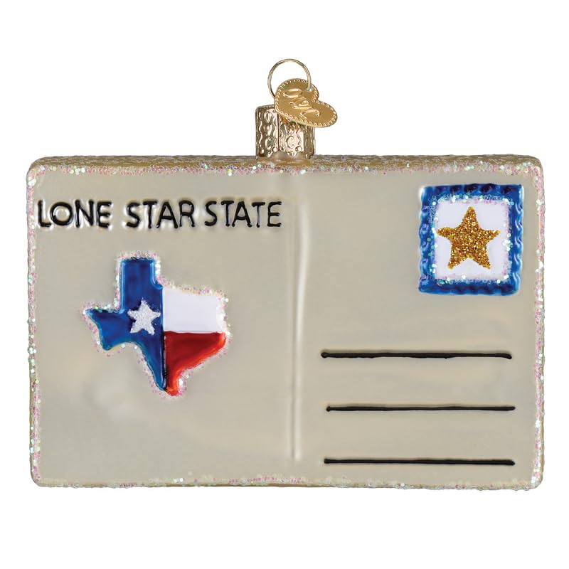 Texas Postcard Glass Ornament - Handcrafted Holiday Decor for Christmas Tree
