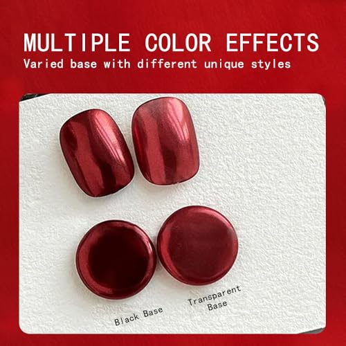 Gyraolvant Red Chrome Nail Powder Metallic Mirror Effect Pigment Art
