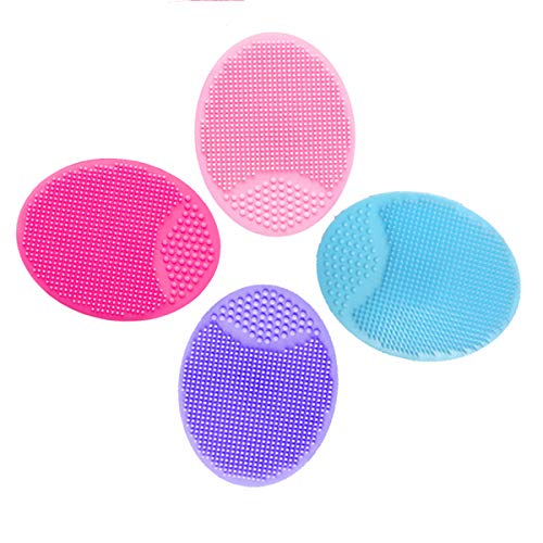REVEX Silicone Face Scrubber & Facial Cleansing Brush (4-Pack)