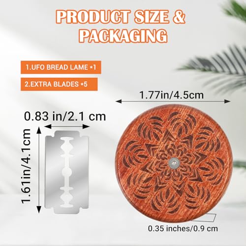 Professional Bread Lame Cutter with 5 Blades & Magnetic Storage