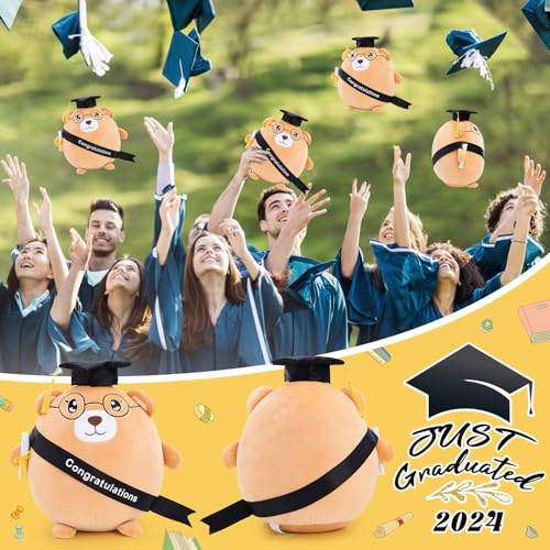 Emoin Graduation Bear Plush Toy - 11.8'' Stuffed Animal Gift for Graduates
