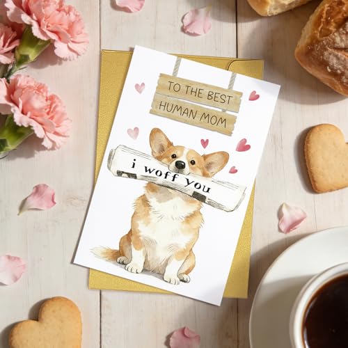 Cute Dog Mother's Day Card - Funny Keepsake for Dog Moms