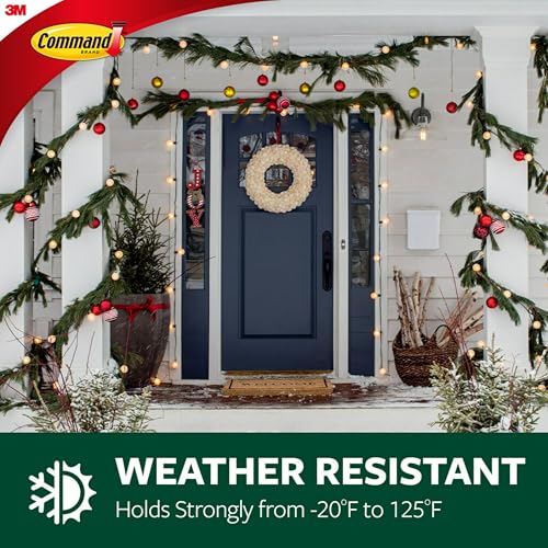 Command Outdoor Hooks - Damage-Free Wall Hooks with Strips