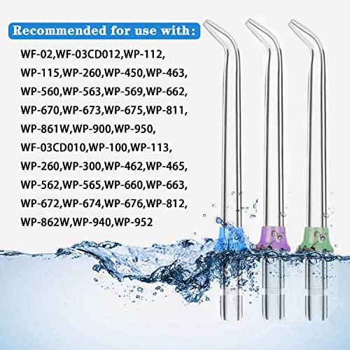 Replacement Jet Tips for Waterpik Water Flosser 3-Pack Classic Nozzles