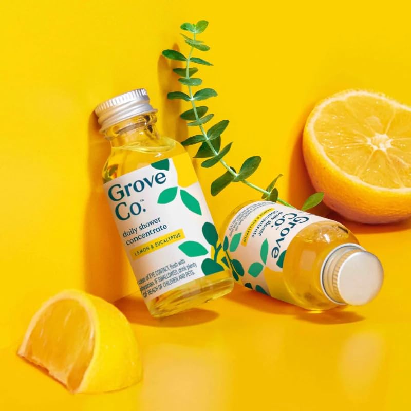 Grove Co. Daily Shower Cleaner Refill Concentrate - Lemon & Eucalyptus (2 x 1 fl oz)