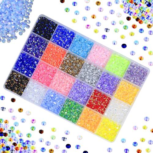 Resin Jelly Rhinestones 18000pcs 3mm Flatback Gems with B7000 Glue Kit