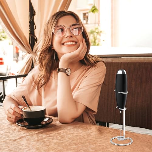 HOMEXUP Milk Frother Stand - Universal Heavy Duty Holder for Handheld Frothers