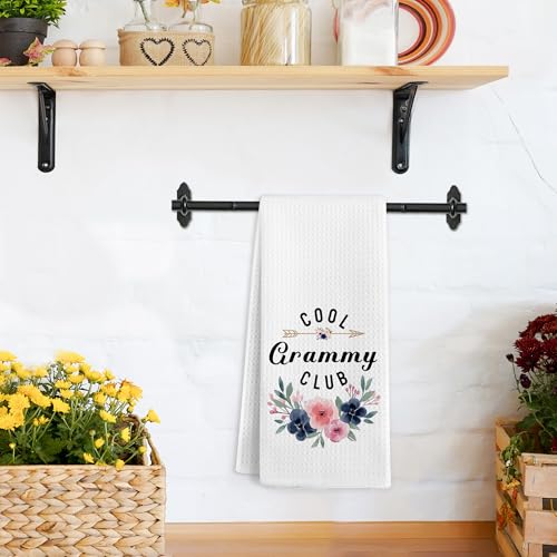 Grammy Floral Kitchen Hand Towel - 16x24 Microfiber Grandma Gift