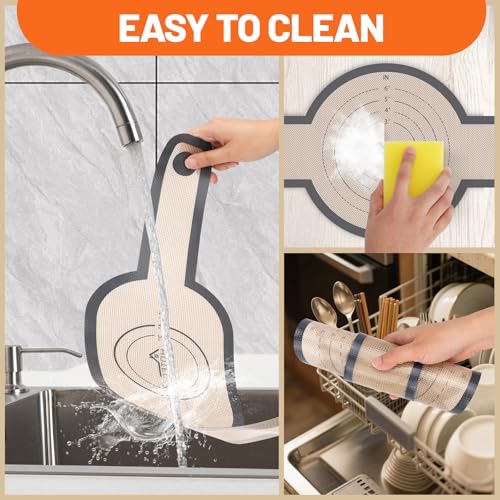Grey HOTEC 2-Pack Silicone Bread Sling for Dutch Oven - Heat-Resistant & Non-Stick Baking Liners