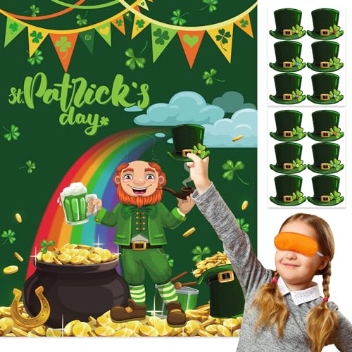 Pin the Hat on the Leprechaun Game - St. Patrick's Party Fun