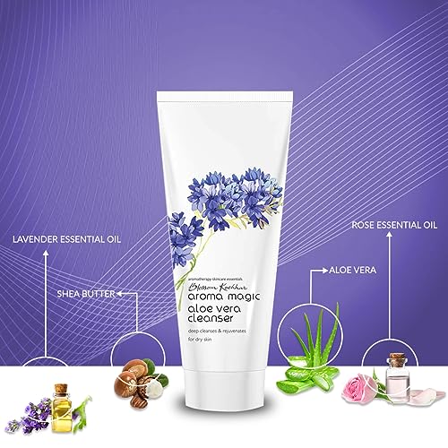 Aroma Magic Aloe Vera Cleanser - Hydrating & Soothing Face Wash for Dry Skin, 3.53 Oz