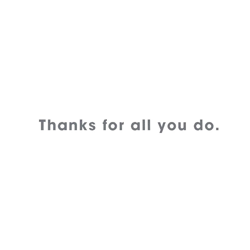 Firefighter Thank You Card - First Responder Appreciation Card, Variation: Firefighters Lettering