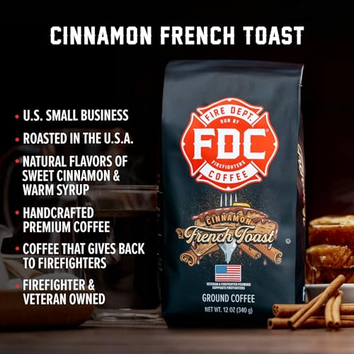 Cinnamon French Toast Whole Bean Coffee - 12 oz by Fire Department Coffee