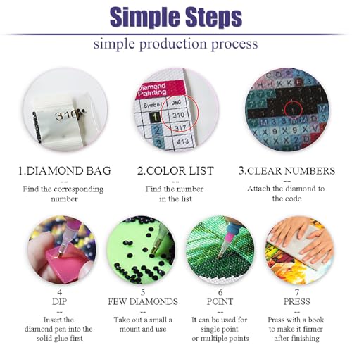 Highland Cow Diamond Painting Kit - 5D DIY Gem Art 14x14 Inch