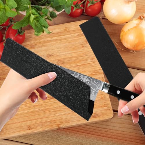 Aeaocvo 8-Inch Waterproof Knife Sheath, Black, 2 Pcs Kitchen Knife Covers
