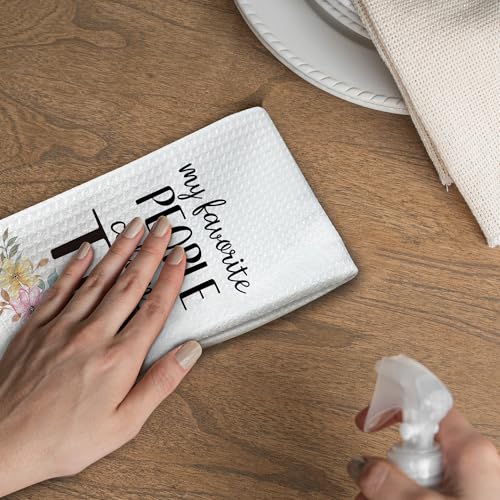 Rustic Kitchen Towels - Decorative Absorbent Hand Towels 16x24