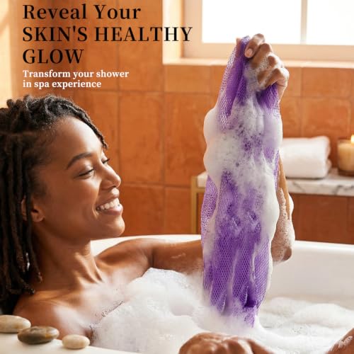 Medapis African Exfoliating Net Sponge - Long Body Scrubber Washcloth