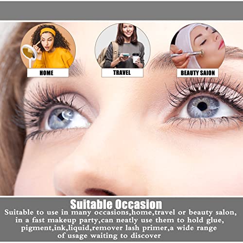 MEKK 100Pcs Lash Glue Rings with V-Groove for Eyelash Extensions