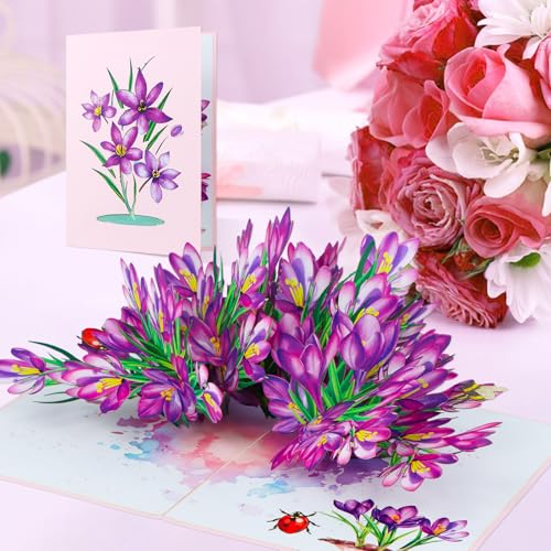 3D Cymbidium Orchid Pop-Up Card for Mother's Day & Any Occasion