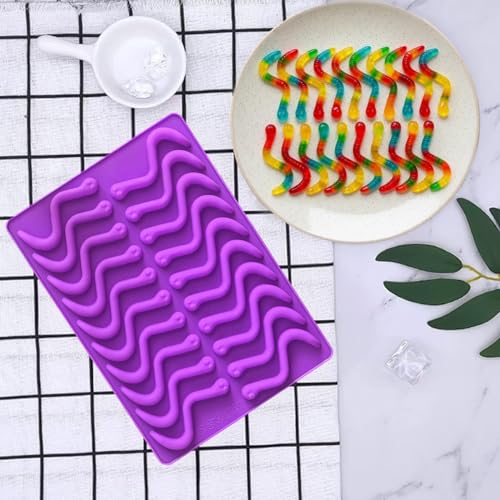 4Pcs Silicone Gummy Candy Molds with Dropper - BPA Free