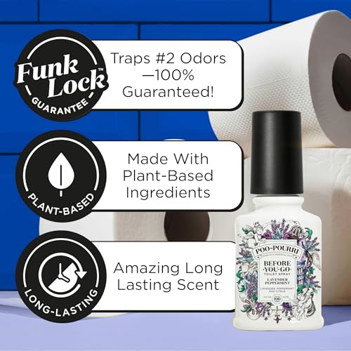 Poo-Pourri Before-You-Go Toilet Spray, Lavender Peppermint, 2 Fl Oz