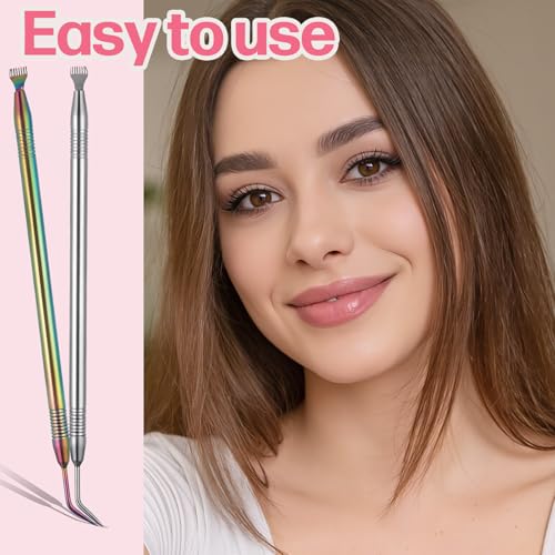 SULIKJHUI 4 Pcs Stainless Steel Lash Lift Tool & Separator Set