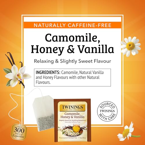 Twinings Camomile, Honey & Vanilla Herbal Tea, 100 Individually Wrapped Bags