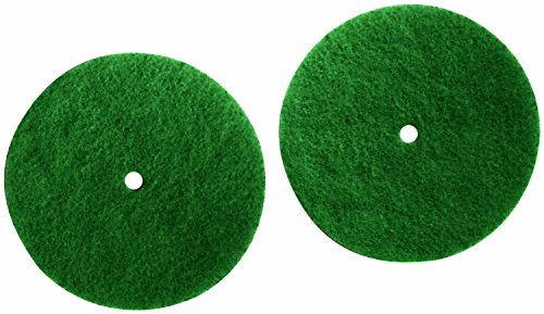 Koblenz 6-Inch Green Scrubbing Pads with Retainers - 2 Pack