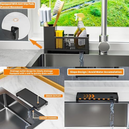 Countertop Sink Organizer - Multifunctional Caddy for Kitchen