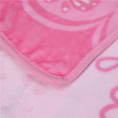 Blankets with Cartoon Prints, Soft Covers, Flannel, Comfortable Woolen Blankets for Boys and Girls, Children, Toddlers, and Infants 40x55“(Pink)