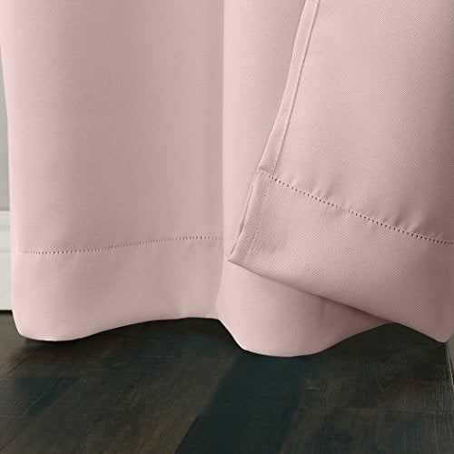 Sun Zero Easton Blackout Grommet Curtain Panel - Blush Pink, 40" x 95"