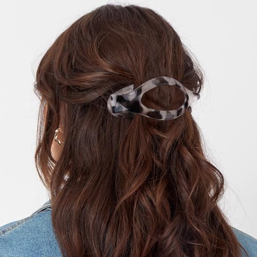 Atoden Flat Hair Claw Clips Large Non-Slip Duckbill Barrettes 4Pcs